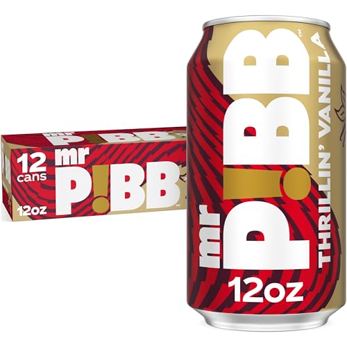 Image of Mr. Pibb Thrillin' Vanilla Soda Soft Drink Cans, 12 fl oz, 12 Pack