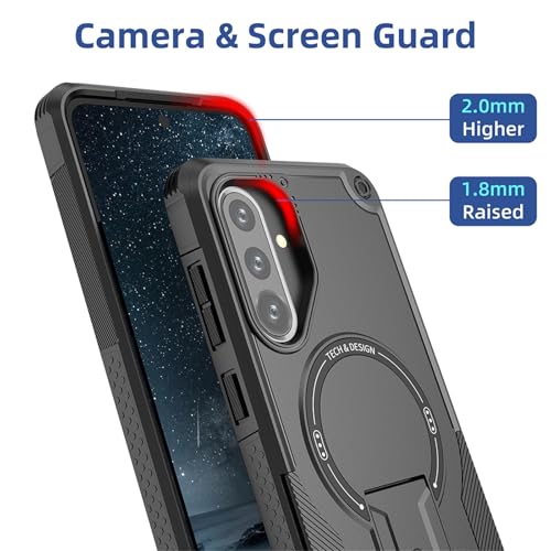 Coque blindée robuste pour Samsung Galaxy A26 antichoc lanière noire - 6