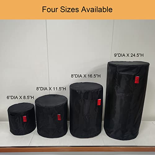 Cover Geny Portable Electric Space Heater Cover, Indoor Room Heater Cover, Office Personal Desk Heater Cover, Ceramic Heater Fan Cover, Garage Plug In Heater Cover (Black Small 10.8" X 10.8" X 11.5") #TOP6