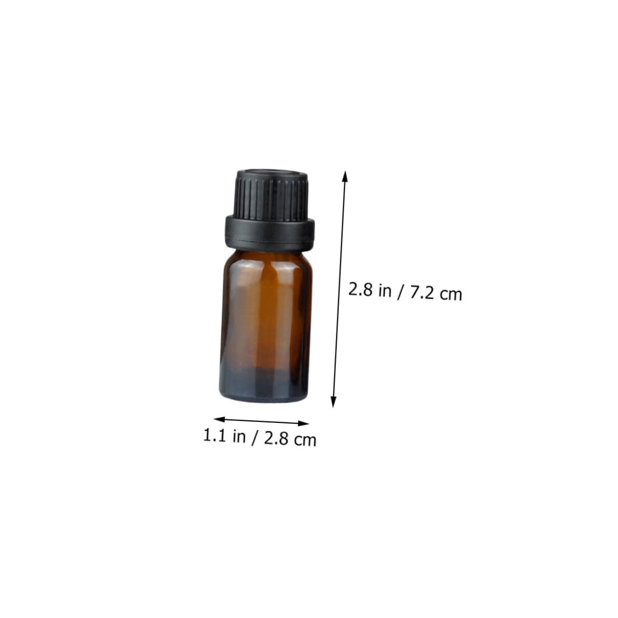 Homoyoyo 20stücke Glasflasche für Ätherisches Öl Braune Flasche Wiederverwendbar Probeflasche Dicht Verschlossen Einfach zu Verwenden für Unterwegs