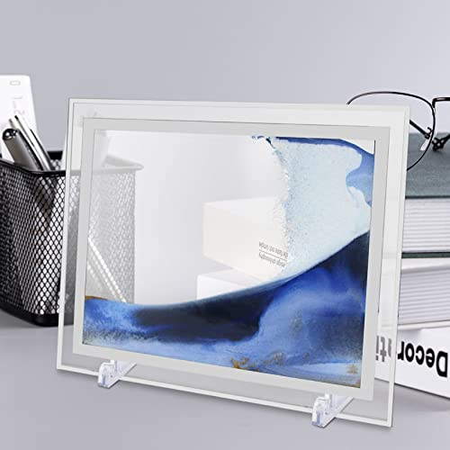 Imagens de arte de areia, pintura de arte de areia em movimento dinâmico 3D | Moldura de vidro Sands