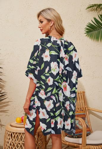 Image of Jayscreate Women's Breezy Summer Boho Kimonos Sheer Beach Cardigan Cover Up