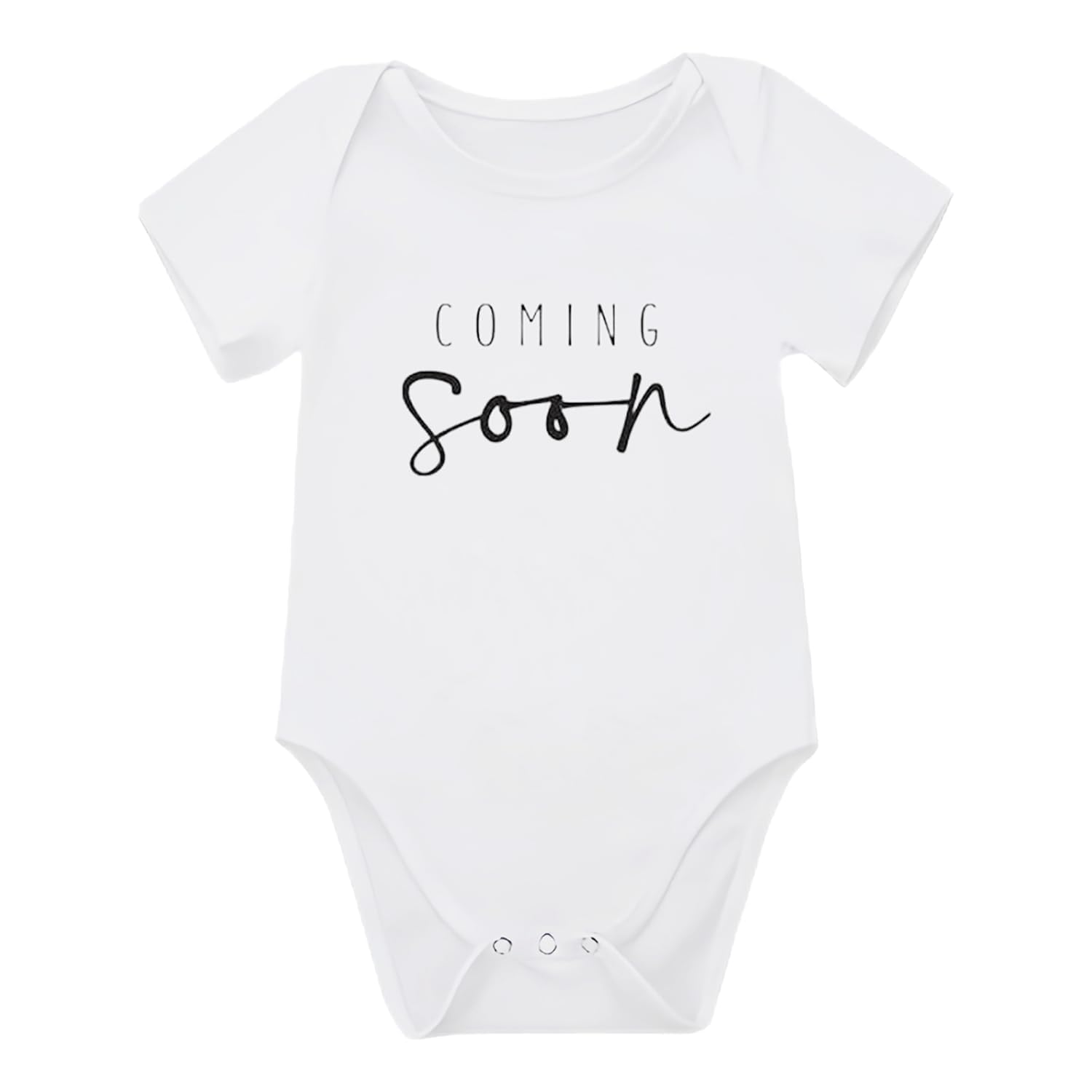 Muiltvoe Baby Vests Pregnancy Announcement Onesie Bodysuit, Baby Announcement Ideas Pregnancy Reveal Ideas | Coming Soon Newborn Bodysuit Unisex Short Sleeved | Personalised Grows