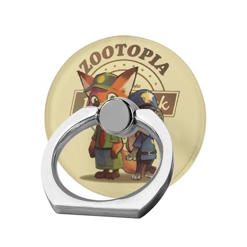 ズートピア ジュディ ニック スマホリング ホールドリング スマフォスタンド 車載ホルダー 落下防止 角度調整可能 360°回転 指輪 かわいい キャラクター おしゃれ