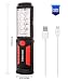 Starsea Rechargeable 3000mAh COB LED Work Light for Home Auto Camping Emergency Kit Portable Work Lights With Hanging Hook, 2 Magnetic Holders, Multifunction Flashlight