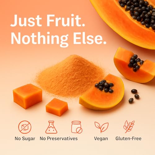 Image of Confect Papaya Powder | Pure & Natural Fruit Powder for Smoothies, Baking, Beverages, Juices, Tea & DIY Recipes | Vegan, Gluten-Free, No Added Sugar - 200 Gm