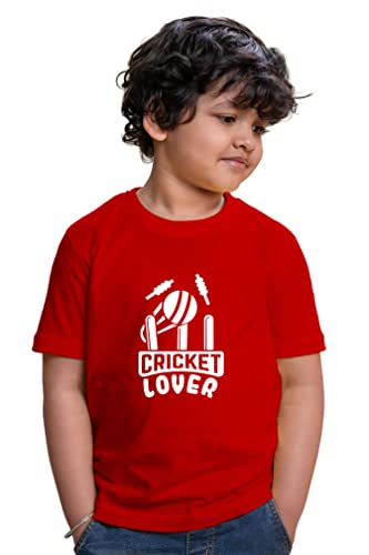 Image of Kids Cricket Lover Half Sleeve Printed Tshirt