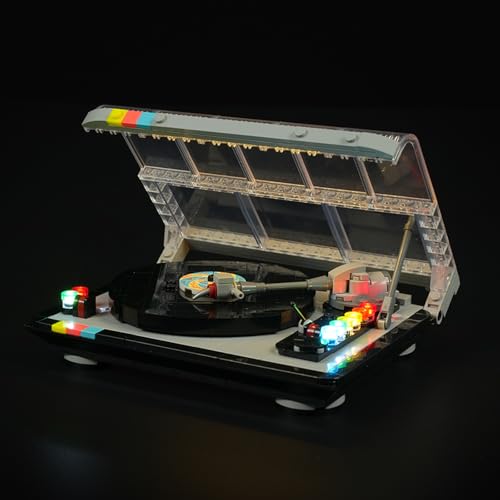 BRIKSMAX Kit de luz 2.0 compatible con LEGO-40699 Kit de construcción de tocadiscos retro, accesorios creativos de iluminación LED, kit de modelo decorativo (no incluye juego Lego)