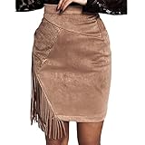 falda flecos marron Ocasión: estas minifaldas de mujer son perfectas para el día de San Valentín, ropa de juego informal diaria, fotografía familiar, cumpleaños, fiesta nocturna, citas, vacaciones, fiesta, salida nocturna, ropa de club, reuniones sociales, etc.