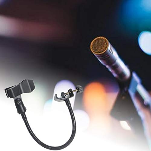 Wiseflexwia ラジオ放送スタジオ、ライブ放送機器用、デスククランプ付き、柔軟なグースネックマイクスタンド