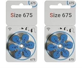 Hearing Aid Batteries- Size 675 (6 X 2 Pack) 12 Pcs