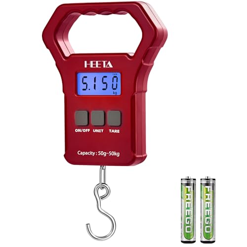 HEETA Digital Fish Scale 110lb/50kg with LCD & ABS Handle