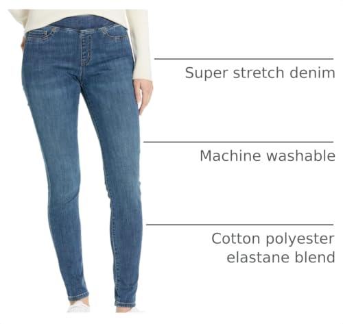 Image of Amazon Essentials Women's Skinny Fit Mid-Rise Stretch Pull-On Jegging with Pockets - Discontinued Colors