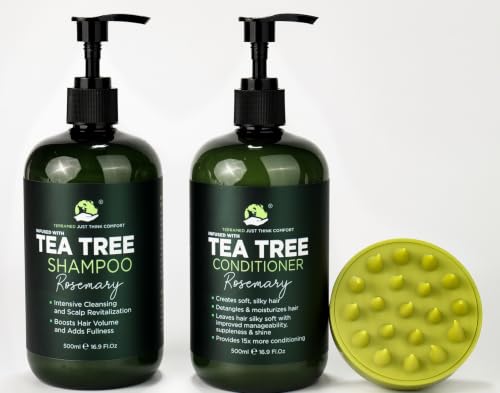 Rosemary Shampoo and Conditioner Set with Tea Tree for Hair Growt...
