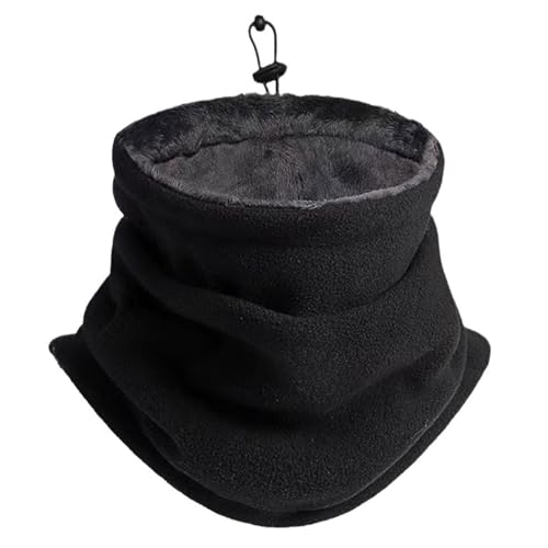 Lumi Zenva Calcinha de gola grossa térmica para homem e mulher, aquecedor de pescoço de lã com forro de borreguito, cachecol tubular de malha, ideal para clima frio e motociclo, inverno