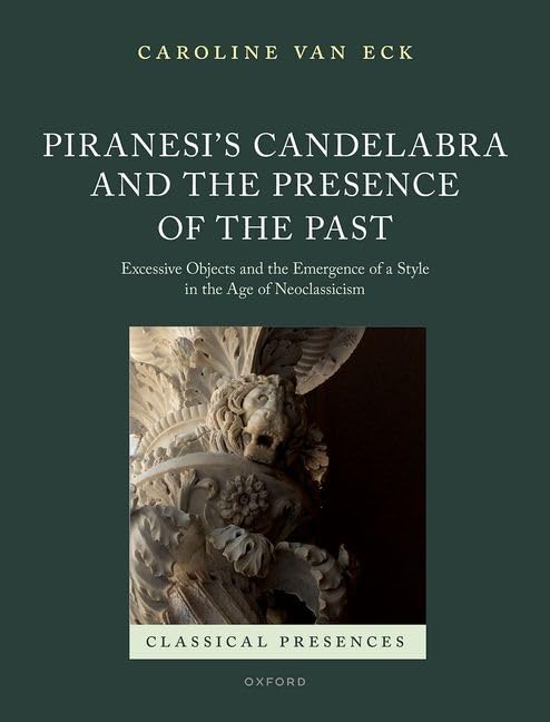 Livre Piranesi's Candelabra une édition magistrale sur l'art néoclassique