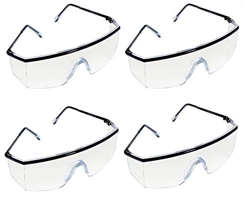 Image of 3M 1709IN Safety Goggles, Pack of 4, White