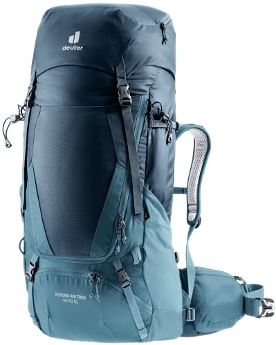 Deuter, Mochila de Trekking 45+10 Litros Feminina Ventilação Aircomfort Ajuste Vari Slide, Futura Air Trek SL