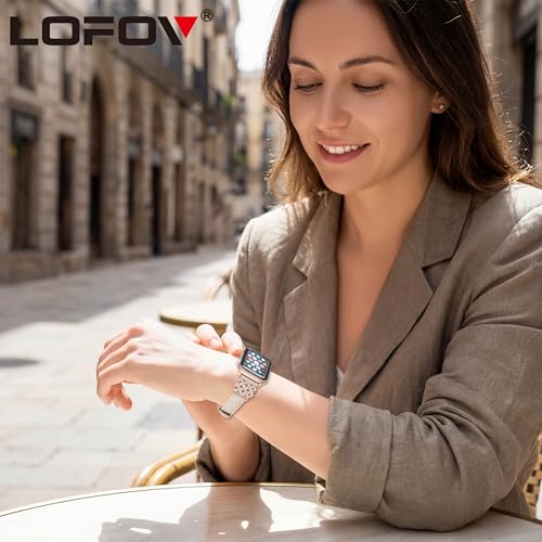 Image of Compatible with Apple Watch Bands Women 38 /40 /41 /42mm Dressy Slim Leather Strap with Designer Celtic Knot Interlock Buckle Bracelet for iWatch Series 11 10 9 8 7 6 5 4 SE 3 2 1