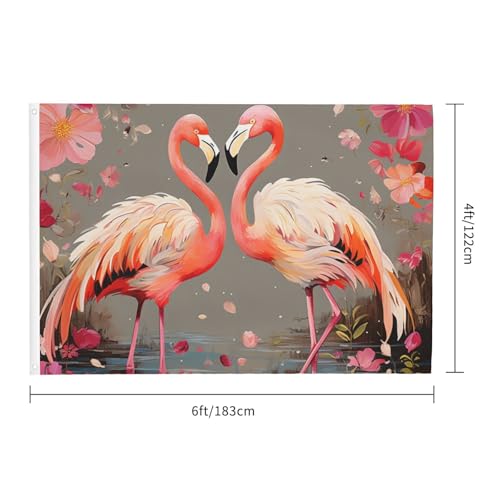 Drapeau extérieur robuste anti-décoloration 1,2x1,8m double face pour météo difficile - 2