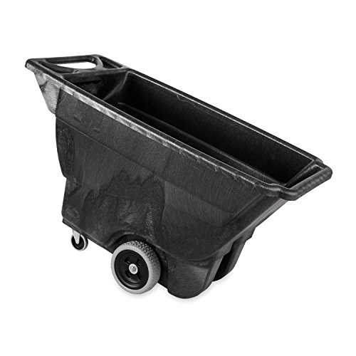 Rubbermaid Commercial Products FG9T1300BLA Polyethylene Box Cart, 450-Pound Load Capacity, Black
