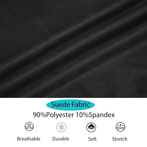 Alex Vando Mens Suede Shirt Jackets Long Sleeve Two Pockets Snap Casual Button Down Shirts