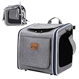 Hundefahrradkorb,Tragbare Und Faltbare Transporttasche Für Hunde | Hunde Und Haustier Fahrradkorb | Für Spaziergänge Sicherheit Reisen Pendeln Familienradfahren Outdoor Katzen