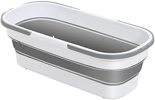 Large Flat Mop,360 Degree Magic Mop,Self Wringing Wall Mop for Flat Floor Cleaning,Scraper for Cleaning Window Mop,White,Bucket