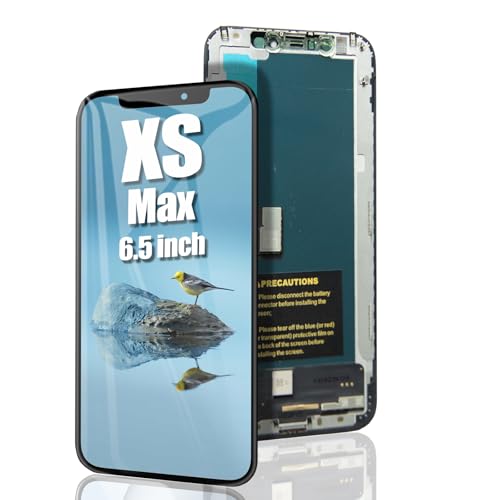 EFAITHFIX for iPhone Xs Max Screen Replacement 6.5 Inch LCD Display 3D Touch Screen Full HD Digitizer Assembly Compatible with Model A1921 A2101 A2102 A2103 A2104 with Waterproof Adhesive No Tools
