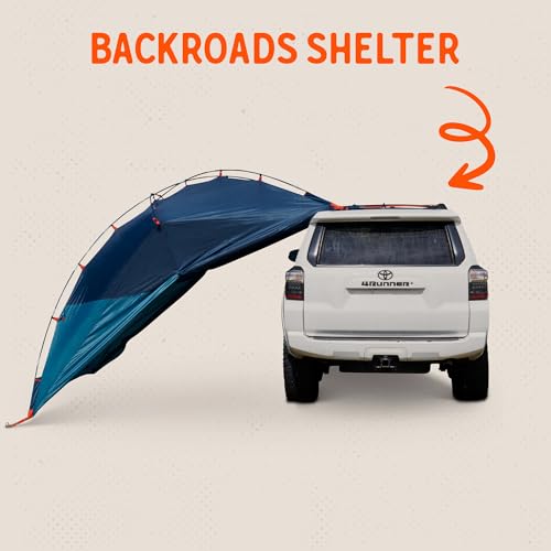Kelty Backroads Shelter Universal Mounted Car Camping Shelter with Zippered Entry, Sturdy Frame, Protection from Elements, UV, Stuff Duffel Included - Image 2
