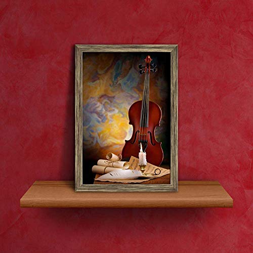 Image of ArtzFolio Antique Music Tabletop Painting Antique Golden Frame 8 x 11.3 inch (20 x 29 cms)