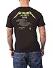 Metallica T Shirt and Justice for All Tracks Back Print Official Mens Black L #1