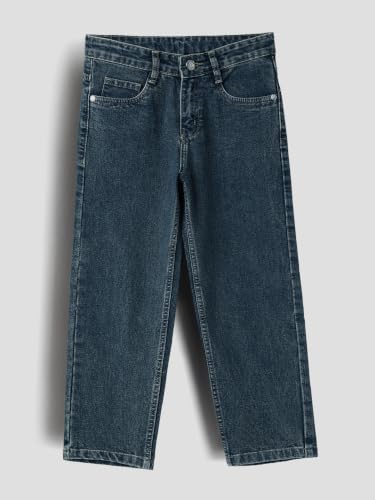 Image of Urbano Juniors Boy's Loose Baggy Fit Washed Denim Jeans Stretchable