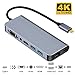 Produktbild USB-C-Hub mit Ethernet-Anschluss, Samsung Dex Station USB Typ- C auf HDMI/VGA-Adapter, für Galaxy Note 9/8/S9/S8, kompatibel mit Macbook/MacBook Pro, HDMI-Adapter