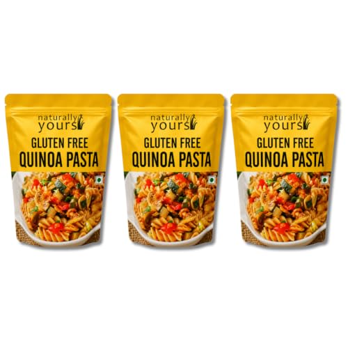 Image of Naturally Yours Gluten Free Quinoa Pasta | 40% Quinoa | No Maida, No Onion No Garlic, Jain Friendly, Vegan, Preservative Free | High Protein & Antioxidants | Non-Sticky | 200g Pack of 3