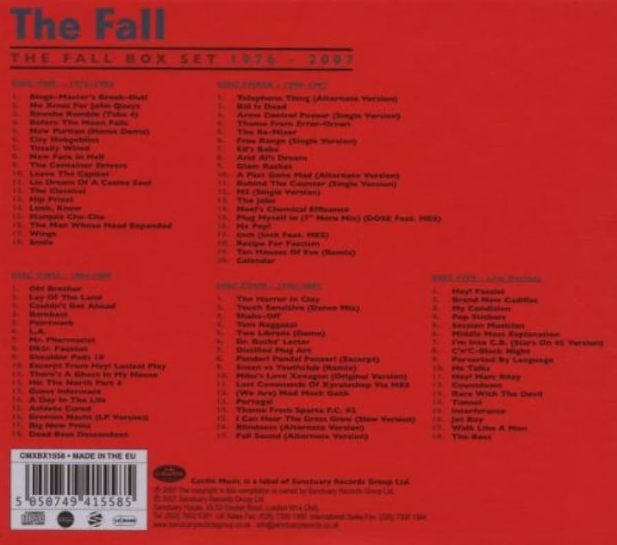 The Fall Box Set 1976-2007: Fall,the: Amazon.it: CD e Vinili}