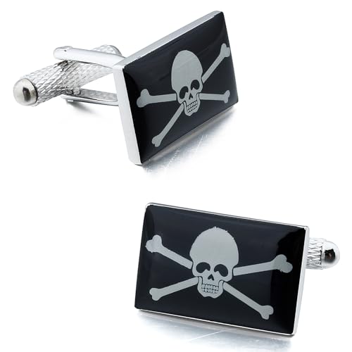 Maniceras Calavera Plano Logo de Peligro para Hombre