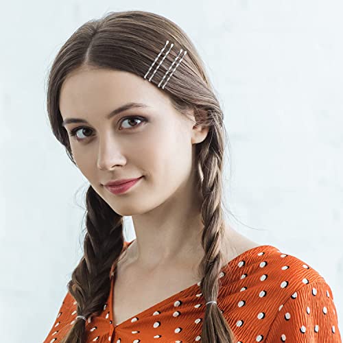 Silver Bobby Pins, Aitrai 200Pcs Silver Hair Pins Kit Silver Bobby Pins For White Grey Hair And U-Shaped Hair Pins Bun With Box Hair Pins For Women Girls #TOP4