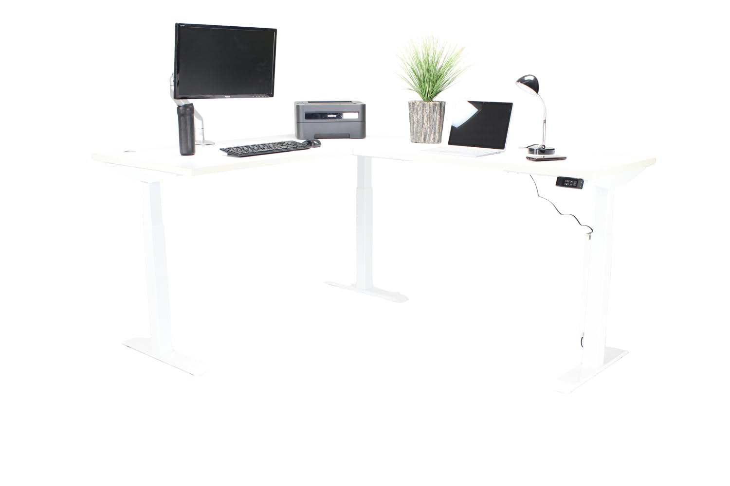 Lift It Electric Sit Stand Height Adjustable 72x30 I 48x24 L Shape Office Desk for Office or Home