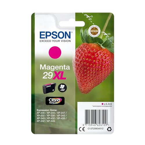 Epson C13T29934010 - Cartucho de tóner adecuado para XP235, paquete estándar, XL, magenta, válido...