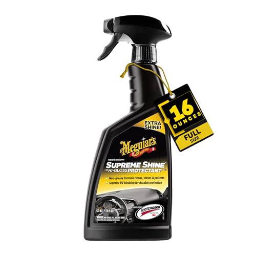 Meguiar's G4016 Supreme Shine Protectant, 16 Oz, Car Interior Cleaner/Protectant...