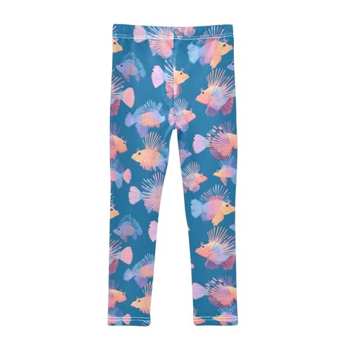 Colorful Lionfish Girls Leggings Soft Stretch Workout Yoga Dance Pants for Kids Casual Tights2
