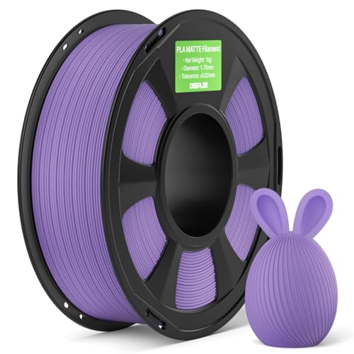 DEEPLEE Matte PLA Filament 1.75mm Lavender Purple 1kg(Plastic Spool)