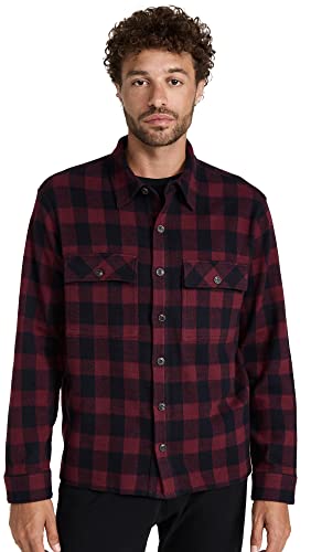 Vince Men's Buffalo Check Button Down Shirt