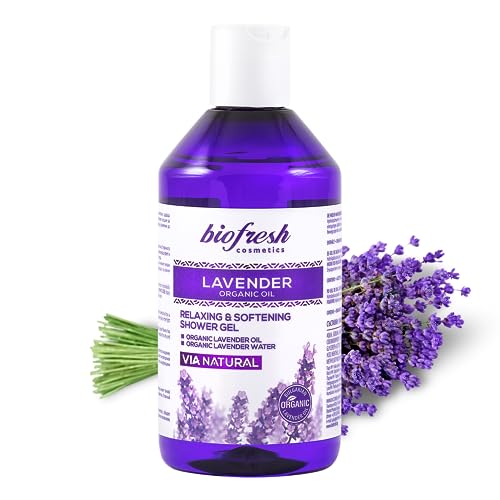 Gel de ducha relajante y suavizante con aceite de lavanda orgánico Lavanda 300 ml