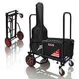 Pyle Plattformwagen - Transportwagen, Handwagen Faltbar - Transportkarre klappbar, Rollwagen Transporthilfe, Paketwagen, bis zu 136kg, Lager, Lieferung