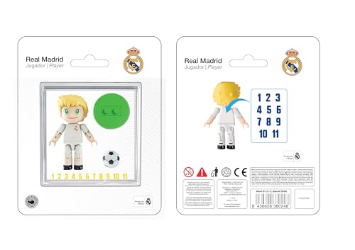 Neko Brands Licenza Ufficiale Real Madrid CF Figurina con 13 Punti di articolazione di Un Giocatore di 4 cm con Capelli biondi Corti. Include Adesivi. Regalo per Bambini e Bambine dai 7 Anni in su.