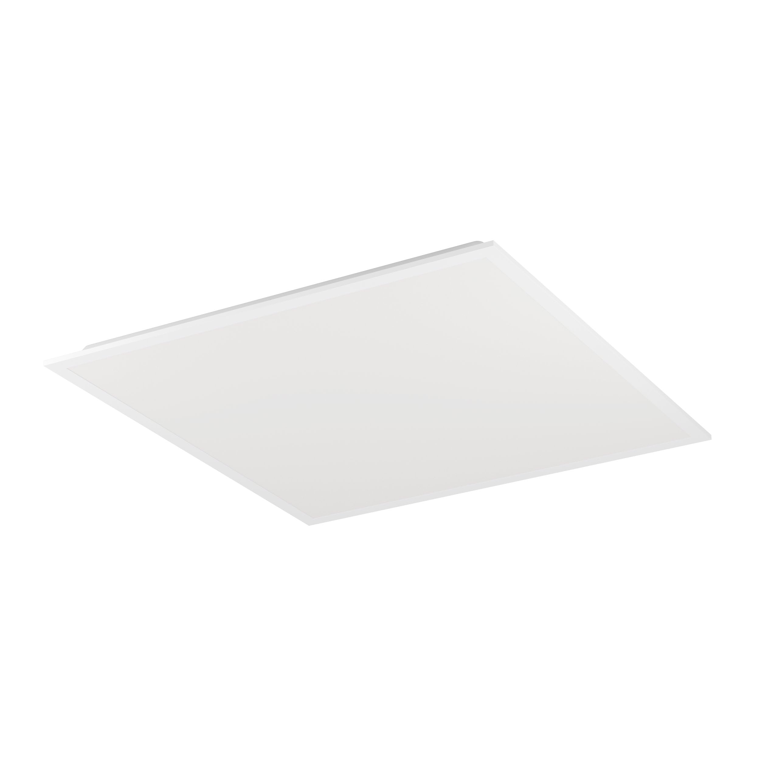 Eglo Connect.z Smart Home LED Panel Moradillo-Z, 60x60 cm, ZigBee Ceiling Light Fixture, Matte, app and Voice Control Alexa, Warm to Cool White, RGB, dimmable, White Flush Mount lamp