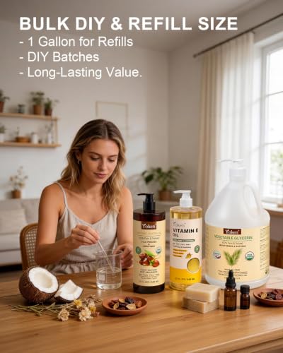 Image of Organic Glycerin Vegetable Glycerine 1 Gallon Liquid Vegetal USDA Certified