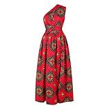 Féminin Robes Semi Formelles Pour Les Femmes Une Ligne Crayon Habille Les Femmes Robe De Cou Maxi Dress Photos Robe D'emballage Jaune La Plus Grande Robe De Femme Barbu Du Showman (Red, XL)